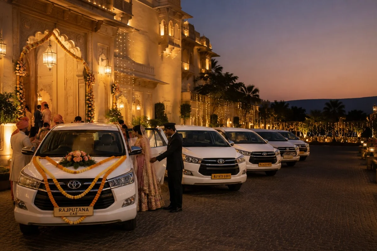 Wedding guest transport in Rajasthan